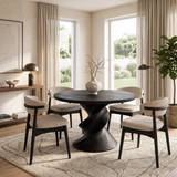 Modern Round Dining Table For Open Concept Dining Room