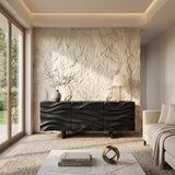 Organic Modern Wood Sideboard For Living Room