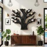 Coastal Floating Wine Rack For Living Room