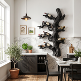 Handcrafted Farmhouse Wall Wine Rack For Dining Room