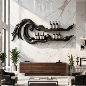 Coastal Wall Wine Rack For Beach House