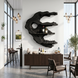 Handcrafted Minimalist Wall Mounted Wine Rack For Home