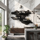 Farmhouse Wooden Wine Rack For Home Bar