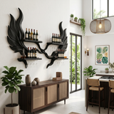 Handcrafted Luxury Wall Wine Rack For Wine Lounge