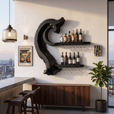 Rustic Wine Storage Rack For Home Bar
