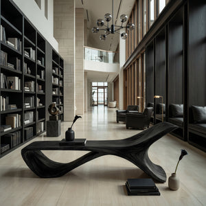 Minimalist Sculptural Bench For Entryway Or Hallway
