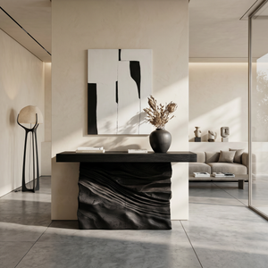 Minimalist Live Form Console Table For Apartment Interior Design