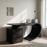 Modern Farmhouse Wood Desk For Home Office Corner