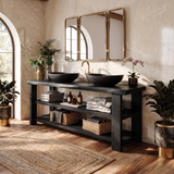 Farmhouse Vanity With Storage For Bathroom Decor Ideas