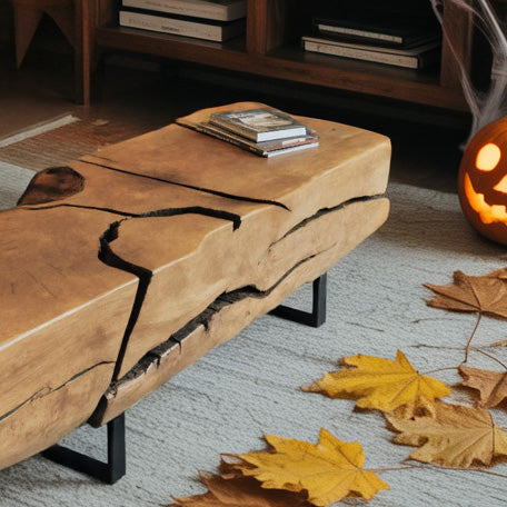 Halloween Rustic Coffee Table For Living Room Or Fall Decor
