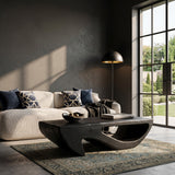 Modern Coffee Table Open Shelf Design For Living Room