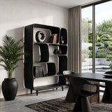 Mid Century Wood Bookshelf For Home Interiors