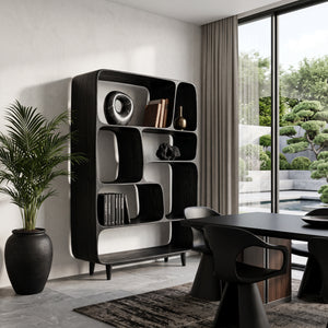 Mid Century Wood Bookshelf For Home Interiors