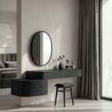 Modern Wooden Wall Mounted Makeup Vanity For Bedroom