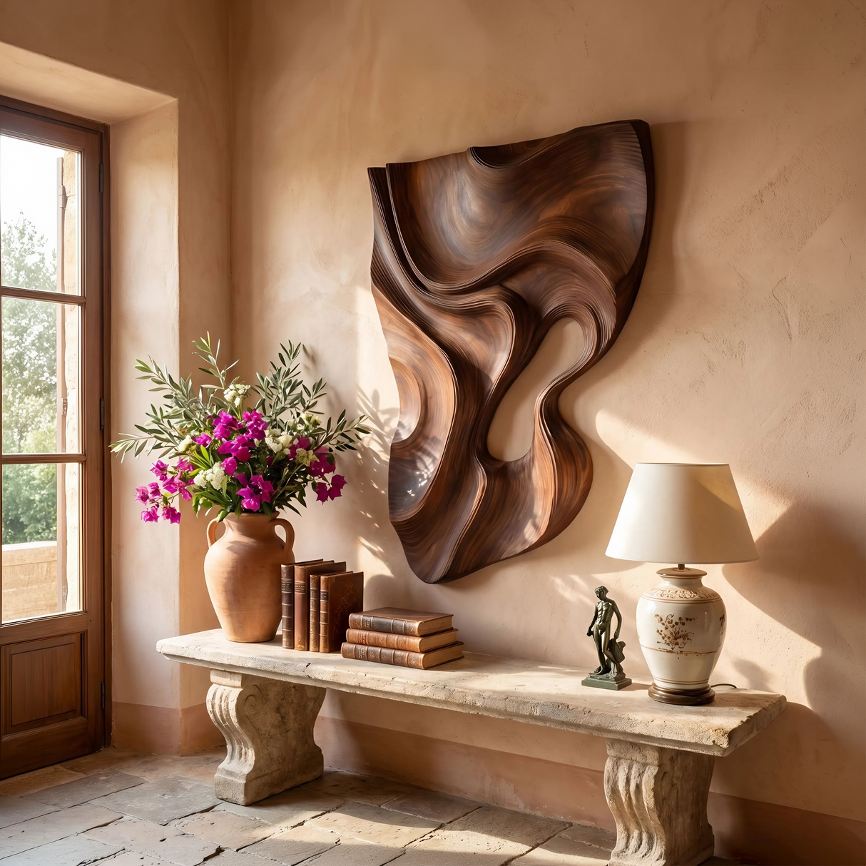 Modern Fluid Wall Art Panel For Living Room Interior