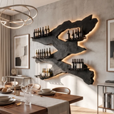 Handcrafted Wine Holder For Kitchen Wine Wall Accent