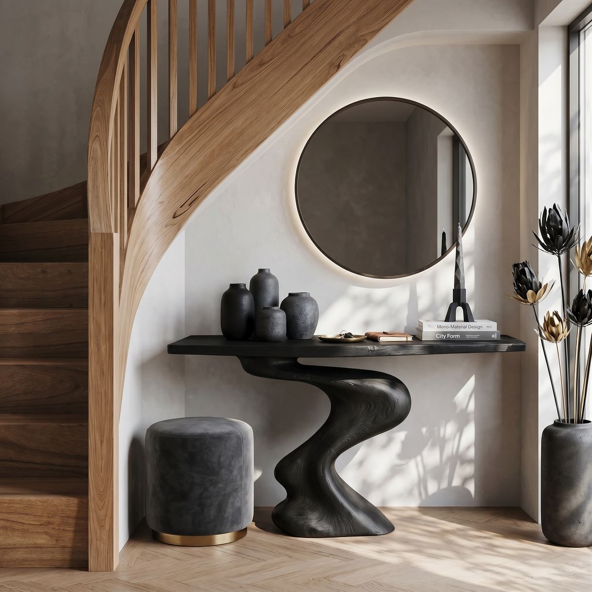Handcrafted Modern Console Table Furniture Decor