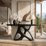 Organic Open Frame Console Table Designer Foyer
