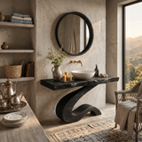 Luxury Bathroom Vanity With Organic S Curve Support For Bathroom