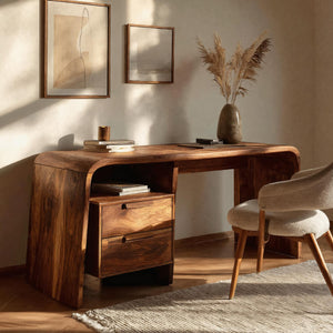 Modern Writing Desk With Drawers For Workspace