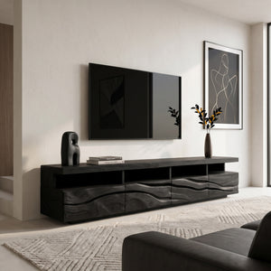 Handcrafted Media Cabinet Console For Living Room