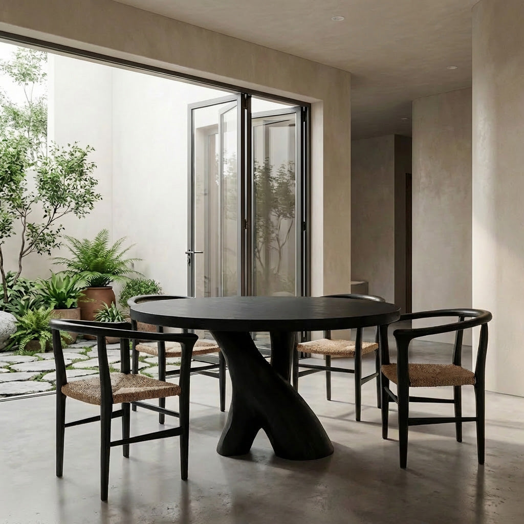 Organic Pedestal Dining Table For Kitchen Style