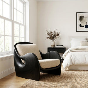 Elegant Natural Wood Chair For Modern Living Room