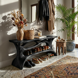 Minimalist Shoe Rack Shelf For Mudroom Storage Niche Display