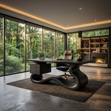 Scandinavian Organic Desk For Workspace Interior Space