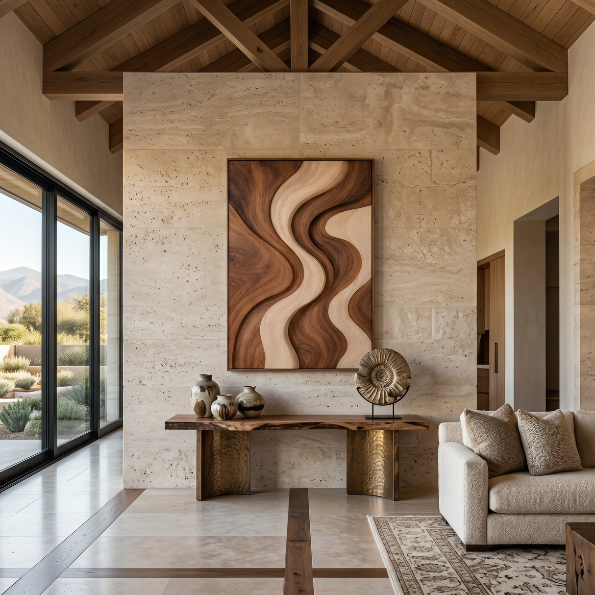 Organic Flow Panel Wall Art For Contemporary Home