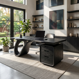 Modern Corner Executive Desk Coastal Home