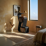 Modern Sculptural Vinyl Record Stand Luxury Residence