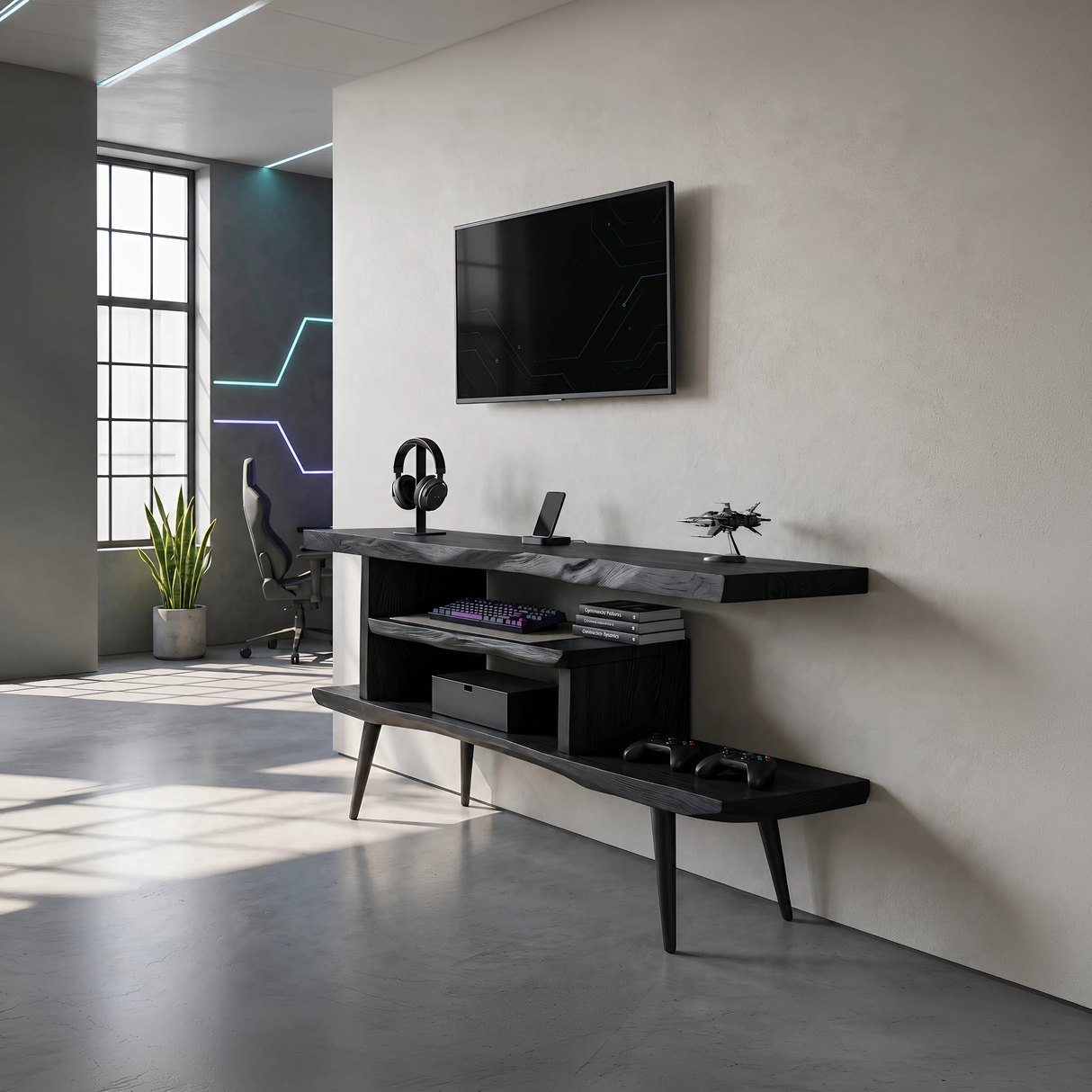 Modern Organic TV Cabinet For Entertainment Space