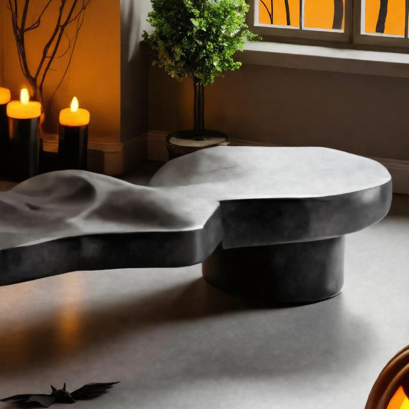Modern Halloween Sculptural Bench For Living Room Or Entryway