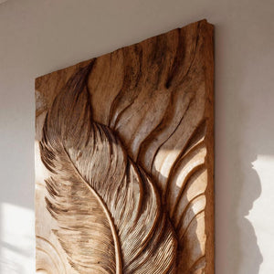 Organic Feather Wall Art Sculpture For Modern Living Space