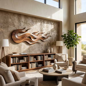 Minimalist Textured Wall Art For Hospitality Interior Space