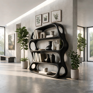 Scandinavian Decorative Bookcase Storage Organizer For Living Room