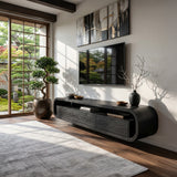 Modern Wooden Floating TV Stand For Living Room Storage