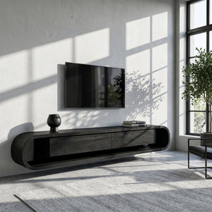 Organic Floating Sculptural TV Console For Living Room