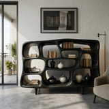Modern Organic Bookshelf With Open Shelves For Living Room Or Office