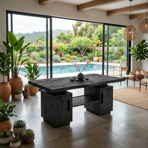 Modern Storage Dining Table For Garden Kitchen