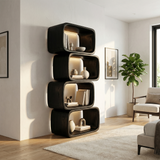 Modern Natural Wood Bookshelf For Home Living Decor