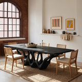Organic Wooden Dining Table With Sculptural Root Base For Dining Room