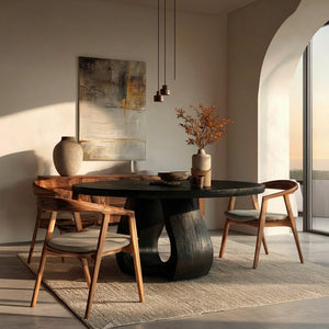 Contemporary Wooden Dining Table For Dining Area