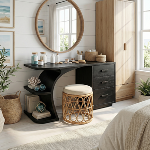 Elegant Makeup Vanity Table Personal Beauty Area Dressing Space