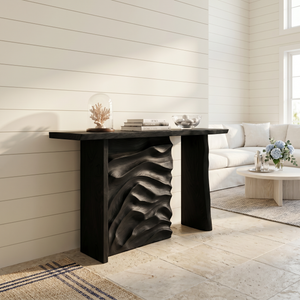 Scandinavian Organic Edge Hall Table For Resort Interior Space