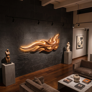 Modern Silhouette Wall Art For Hospitality Lounge Interior