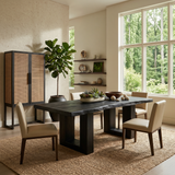 Minimalist Dining Table For Poolside Dining Area