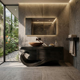 Contemporary Wooden Bathroom Vanity With Storage For Bathroom