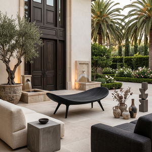Sculptural Outdoor Bench For Garden Or Relaxed Spaces